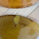 Set of 9 mustard earthenware plates.