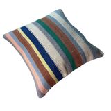 VINTAGE TURKISH KILIM CUSHION COVER , 45 X 45 CM