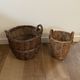 Pop-up Christmas 2022 - Vintage round basket / old basket in Dame-Jeanne