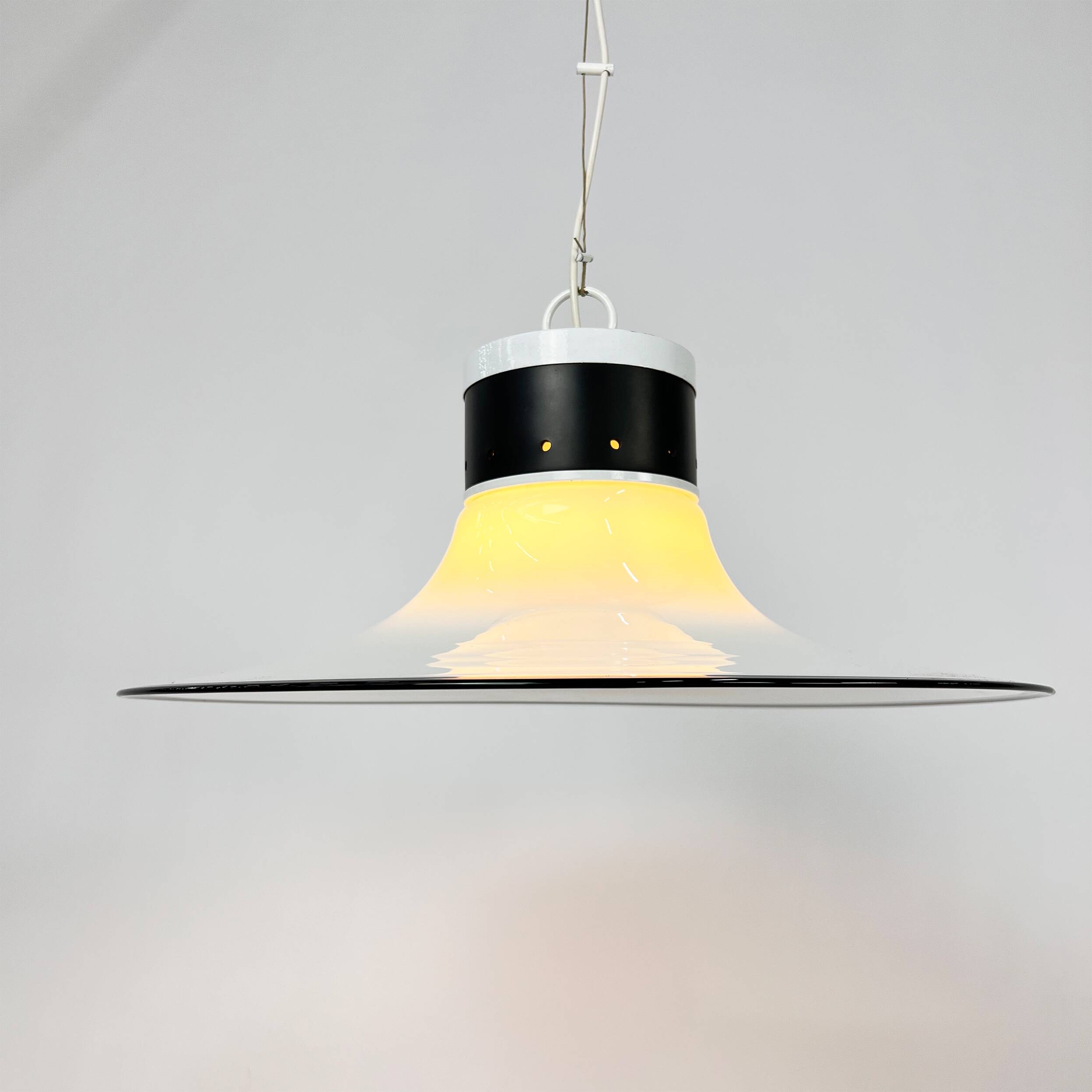 Suspension Space Age en verre de Murano, Italie, années 1960