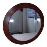 Miroir scandinave vintage en palissandre, années 1970