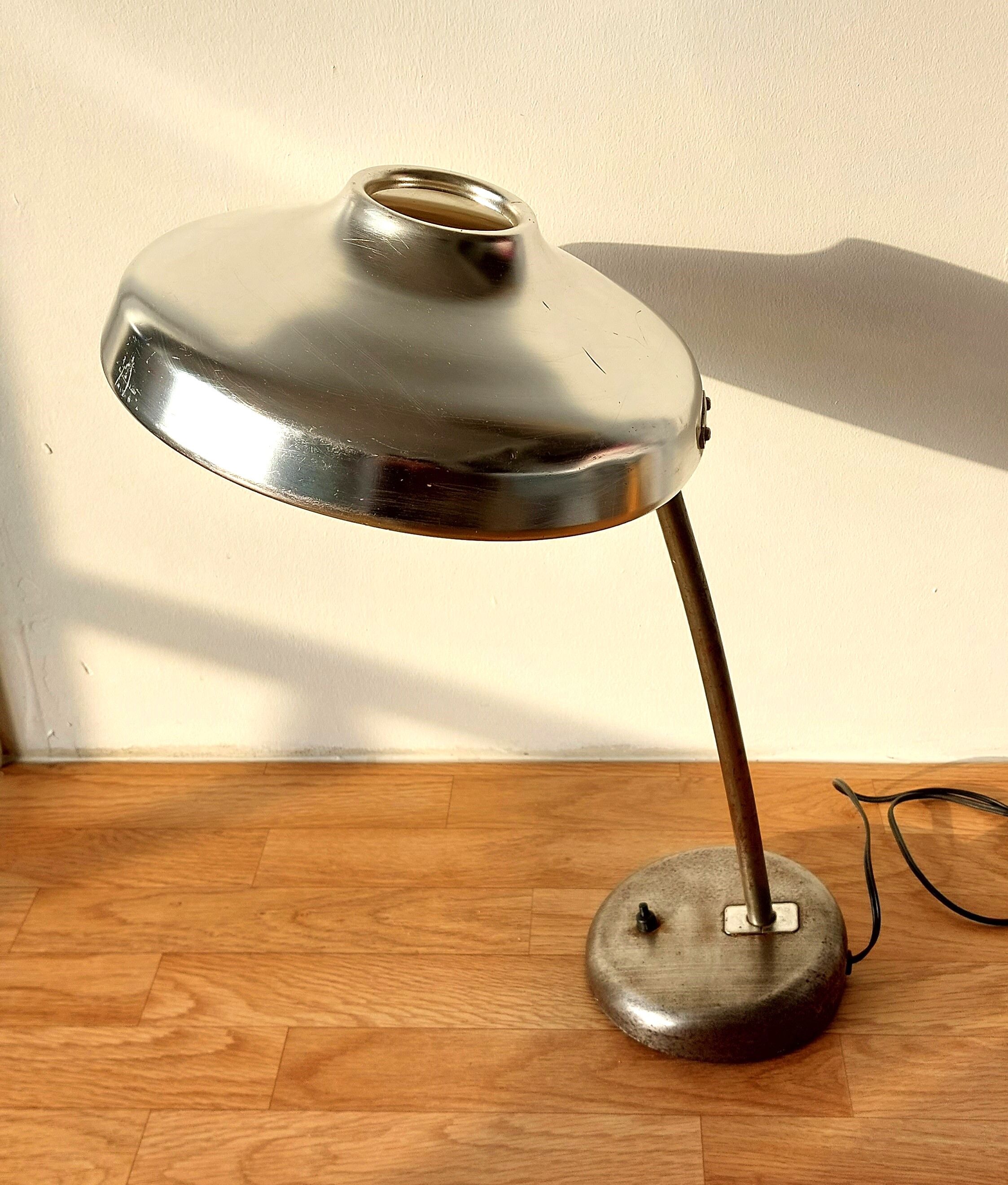 Industrial desk lamp style flying saucer, 1960.