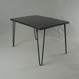 Low metal and melamine table