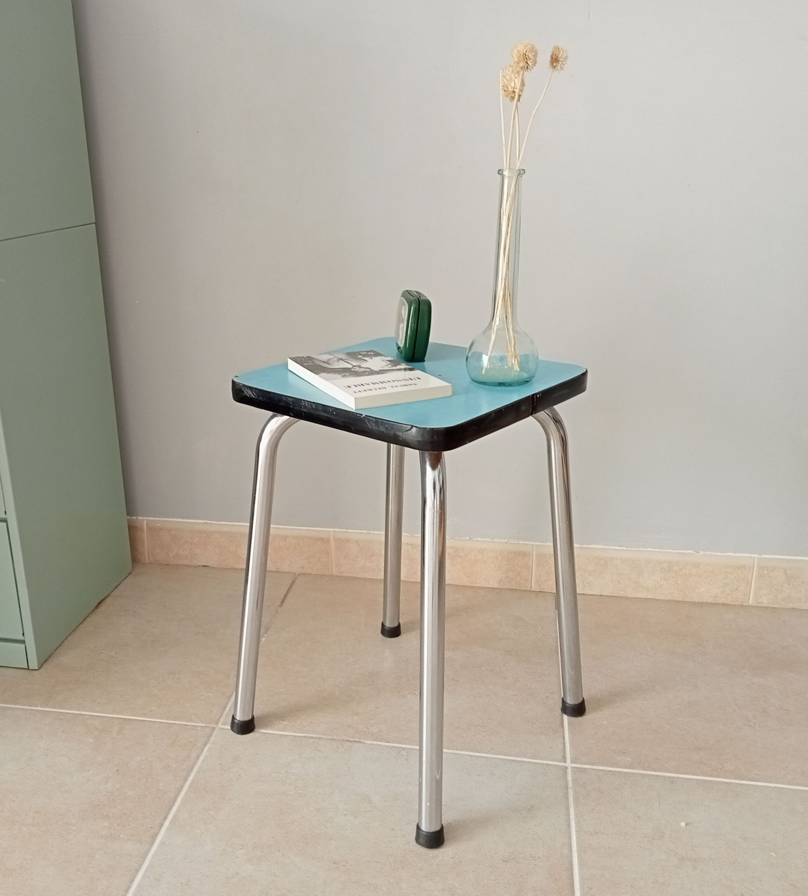 Vintage formica stool 80s