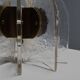 Beautiful Murano glass and brass table lamp, Italy 1950s