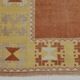 Tapis de couloir turc tissé à la main, orange et jaune citrouille, 3 x 11 cm, 81 x 344 cm