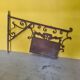 Antique French Wrought Iron Shop Signboard from 1910