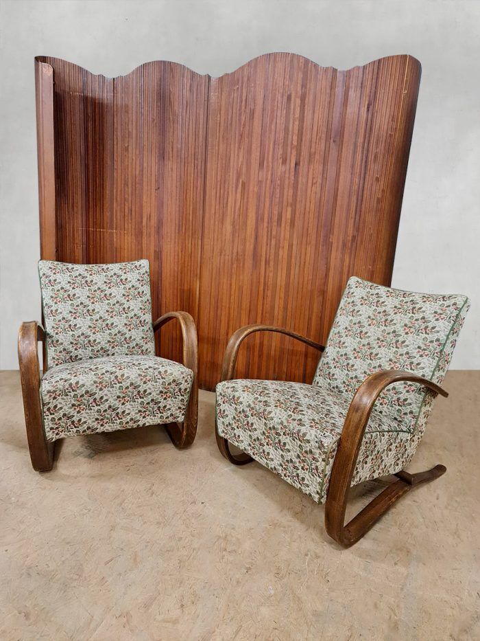 Art Deco armchairs Jindrich Halabala H-269