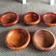 Série de 5 coupelles en bois
