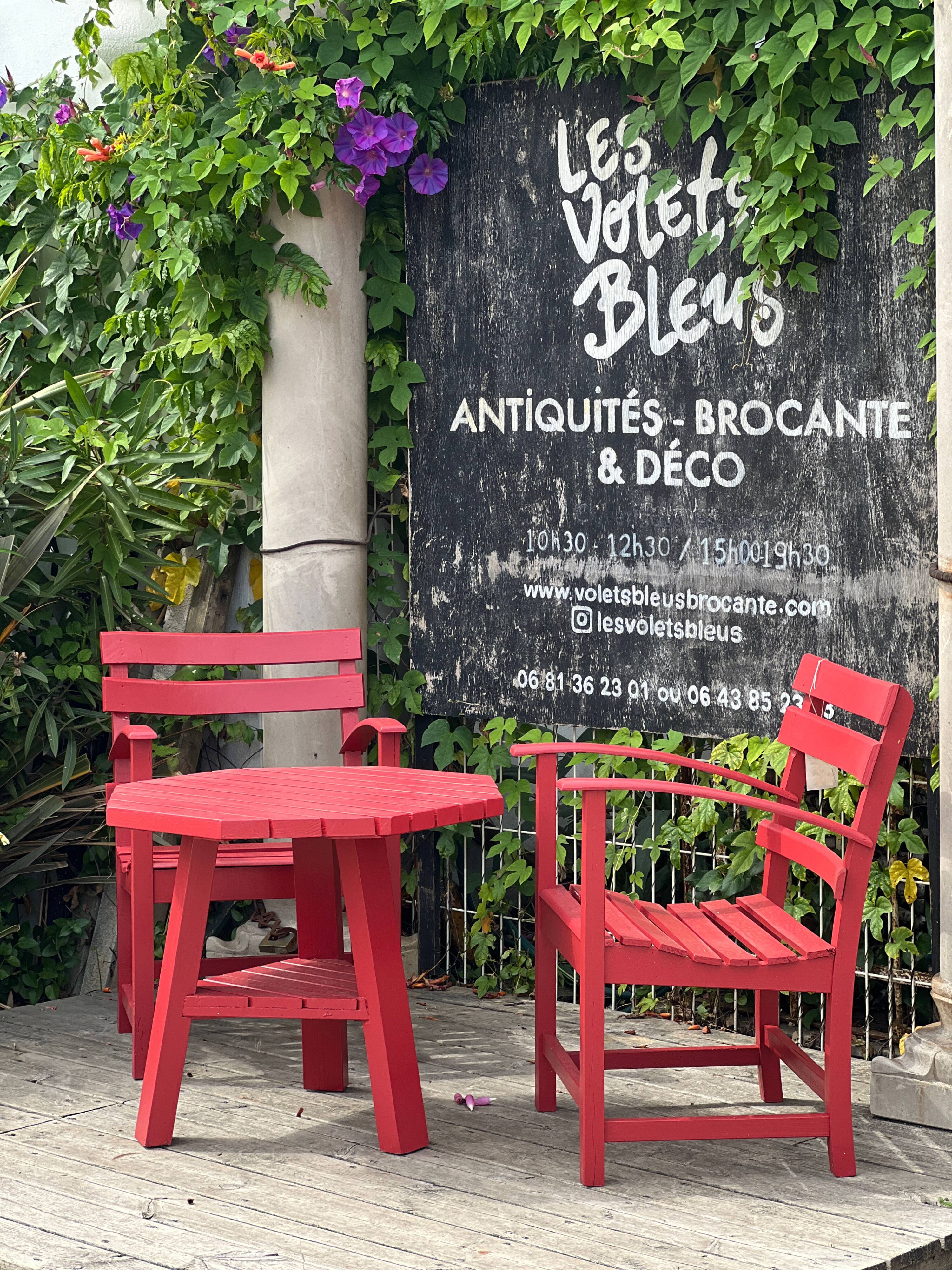 Basque garden armchair set