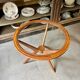 Table basse, d'appoint en bois et verre ⌀ 61 cm