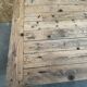 Large table for 10 people - 3m long - antique top / industrial legs