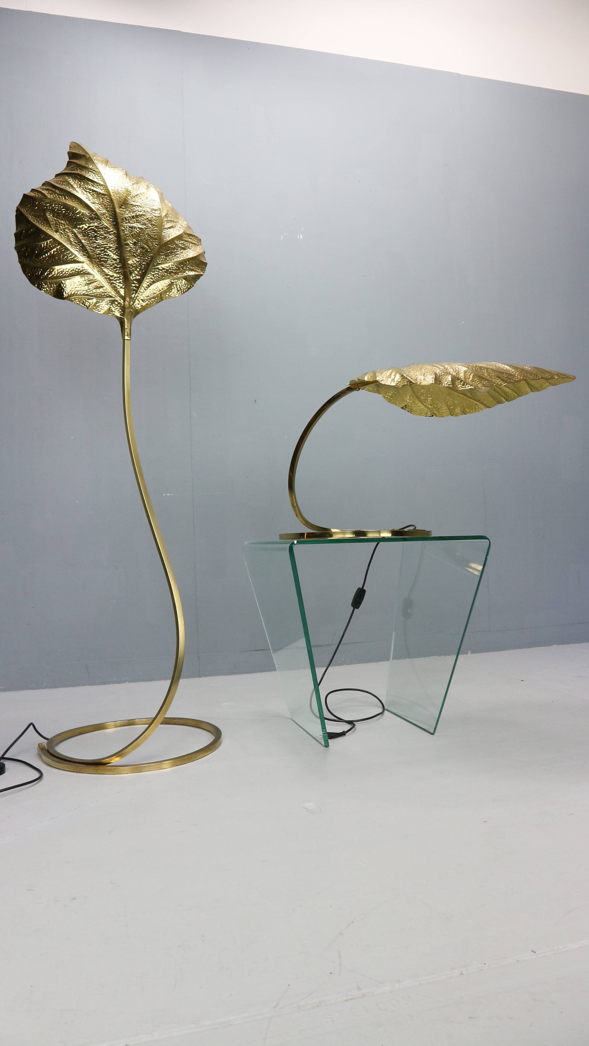 Tommaso Barbi "Rhubarb" floor and table lamp by Bottega Gadda Italy, 1970