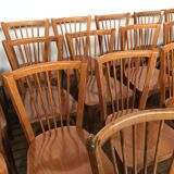 Rare series of 50 chairs Baumann fanett vintage design 1950 1960