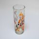 Vintage Tall Italian Vase in Clear Murano Glass with "Mosaic" Flakes Decoration