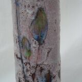 Vallauris ceramic tube vase by Bonaudi Françis