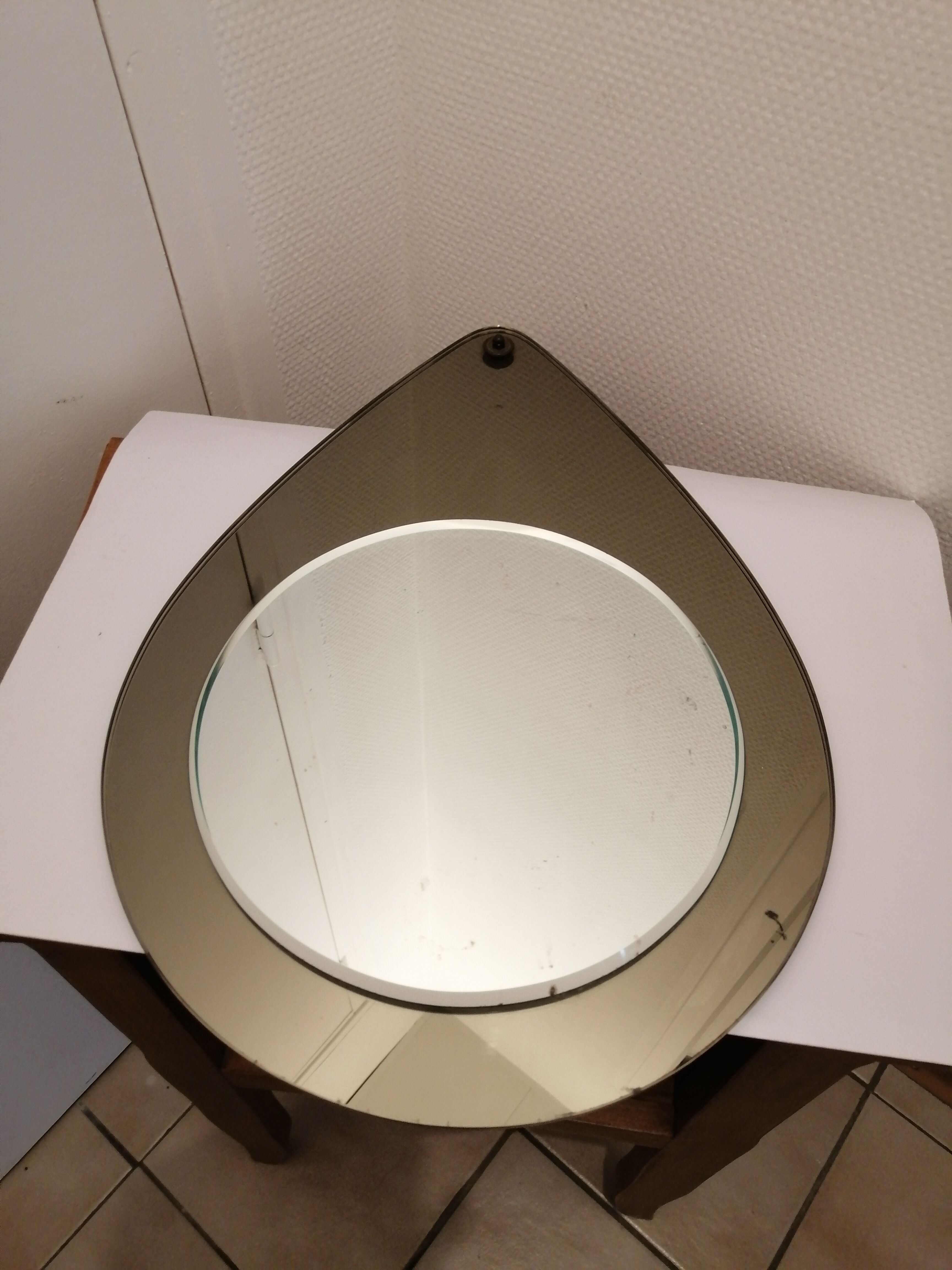 Vintage water drop mirror  30x43cm