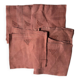 MS MZ Linen Embroidered Napkins