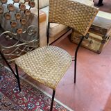 Set of 4 rattan chairs