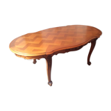 Oval table Louis XV inlaid
