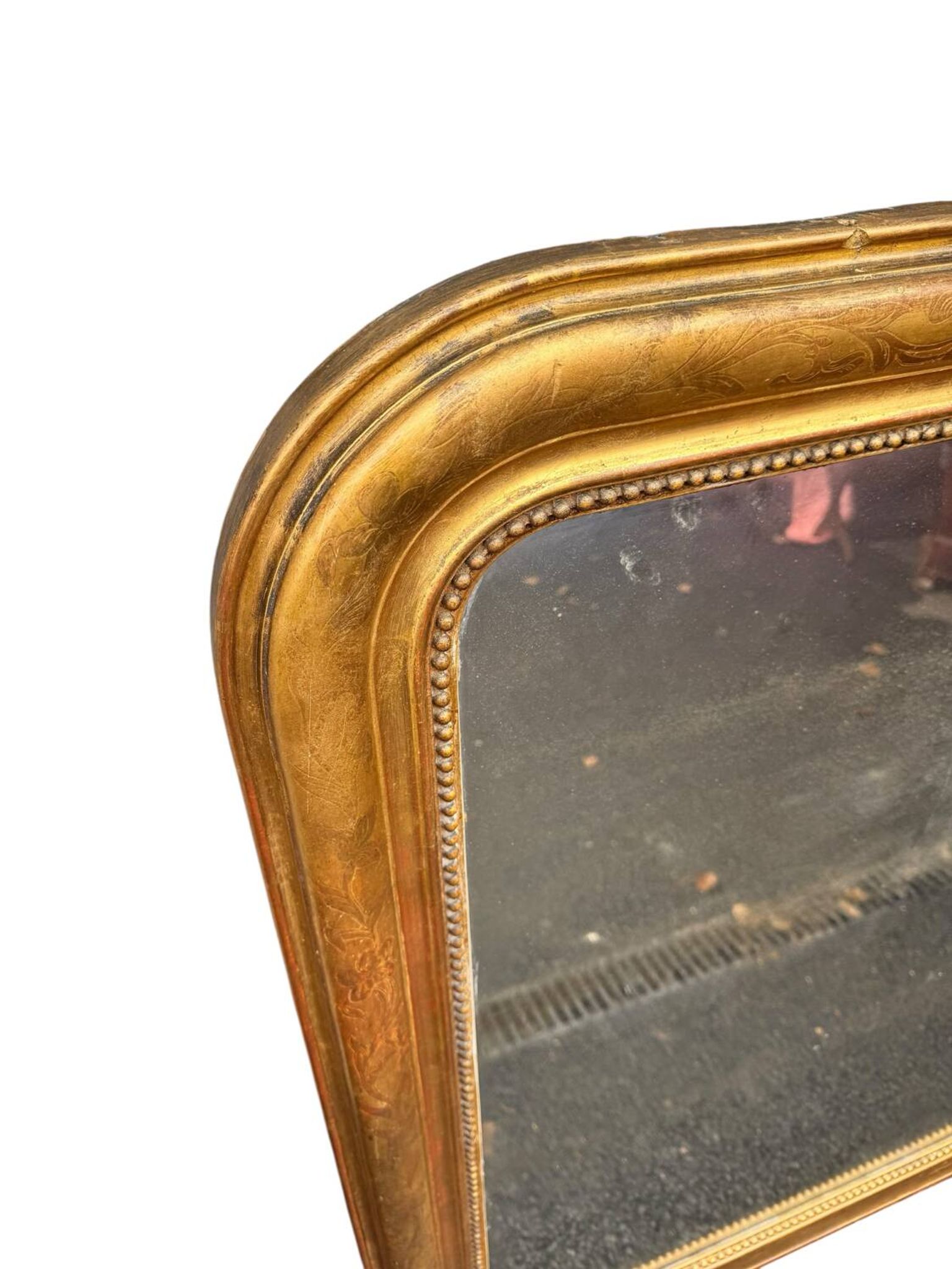 Grand miroir doré Louis Philippe 19eme 121/105