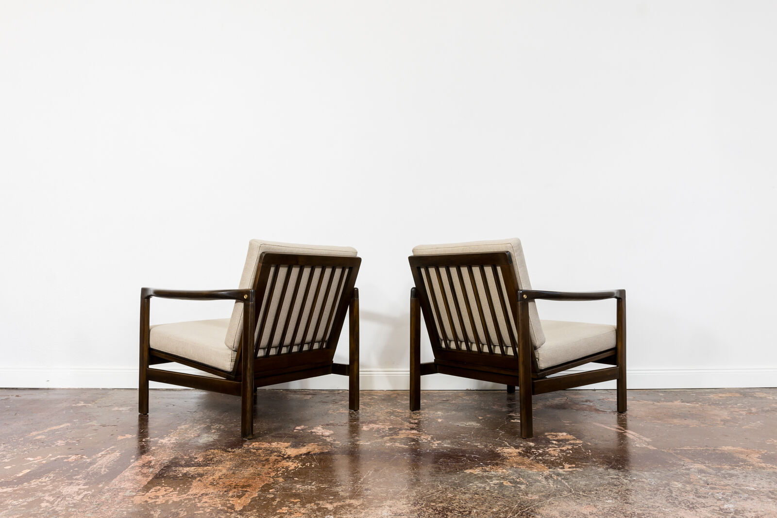 Pair of mid-century B7522 lounge chairs by Zenon Bączyk 1960's