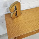 Vintage bedside table legs compass