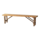 Stained pine bench