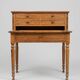 Antique Louis Philippe style desk with a 19th-century tier - 6 drawers - extendable leather top.