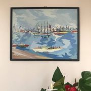 Gouache de Louis-André CABANE.Toulon.