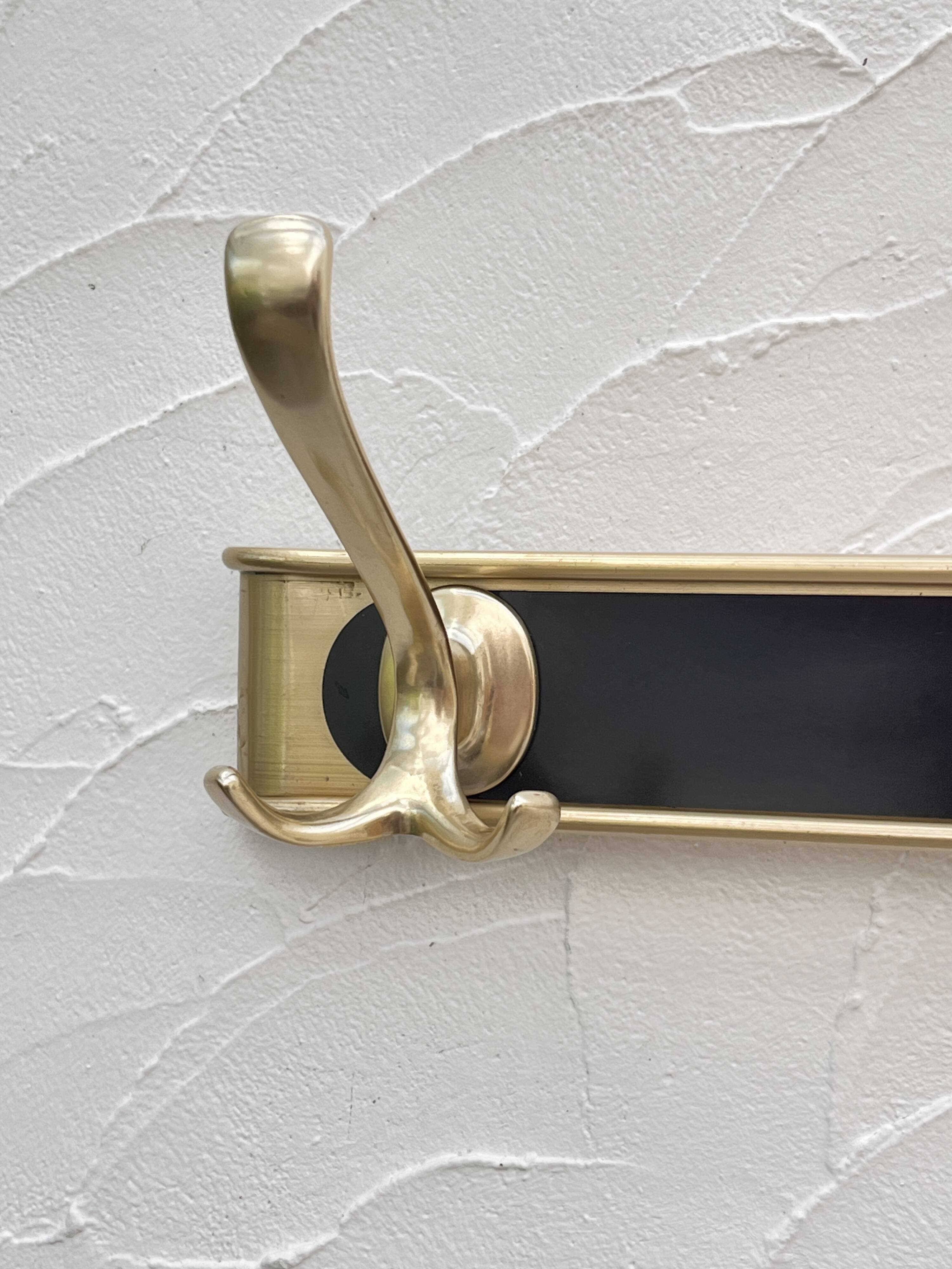 Gold aluminum coat rack
