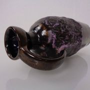 Purple & Gold Lava 321/3 Ceramic Vase from Ruscha, 1960s