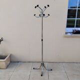 Vintage chrome parrot coat rack from the 60s