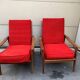 Paire de fauteuils en teck style scandinave, années 70