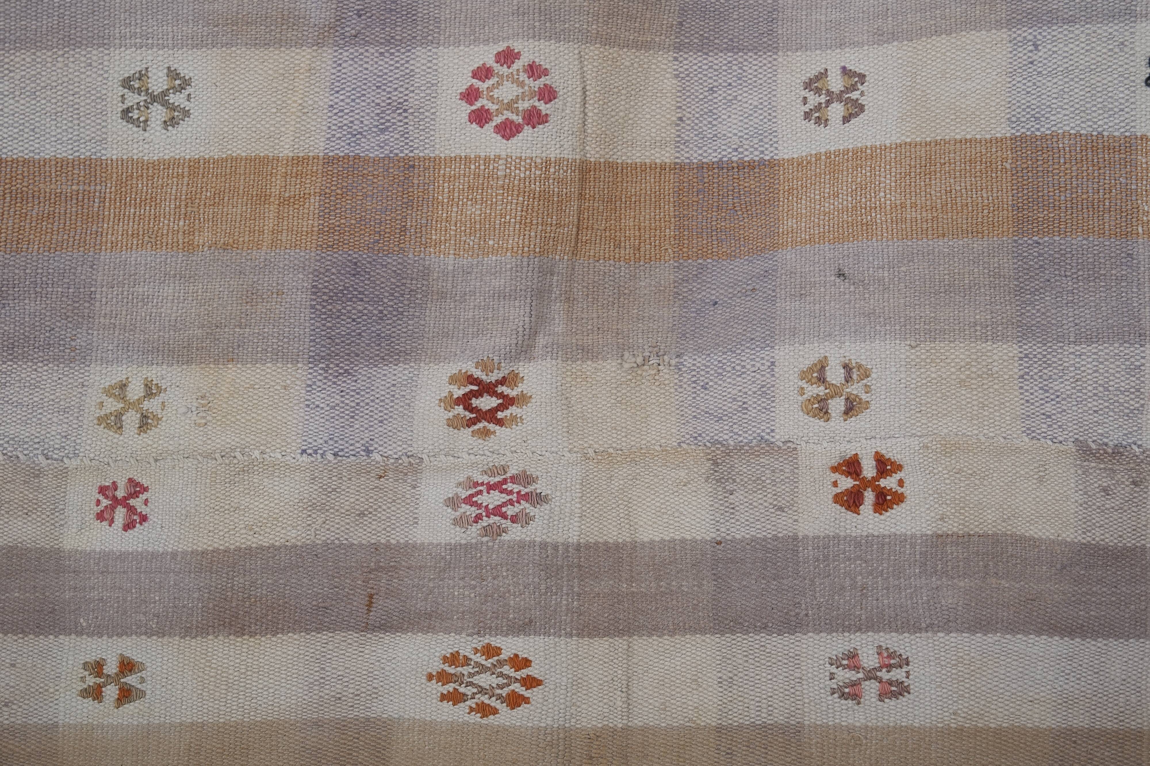 Vintage Turkish Oushak Rug Handwoven 182x260 cm