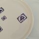 Flat plates in Paris porcelain decor Lima