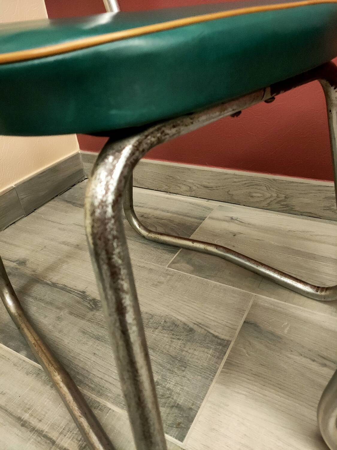 Pair of industrial office chairs