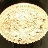 Suspended glass and chrome chandelier model P105 from the 1960s in German Space Age style by Staff, set of 2.