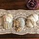 Set of 3 figurines Greek mythology in handmade stone from Greece