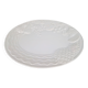 Vintage Large White Majolica Serving Bowl with Relief Fruits by A. Santos, Portugal, 1970s