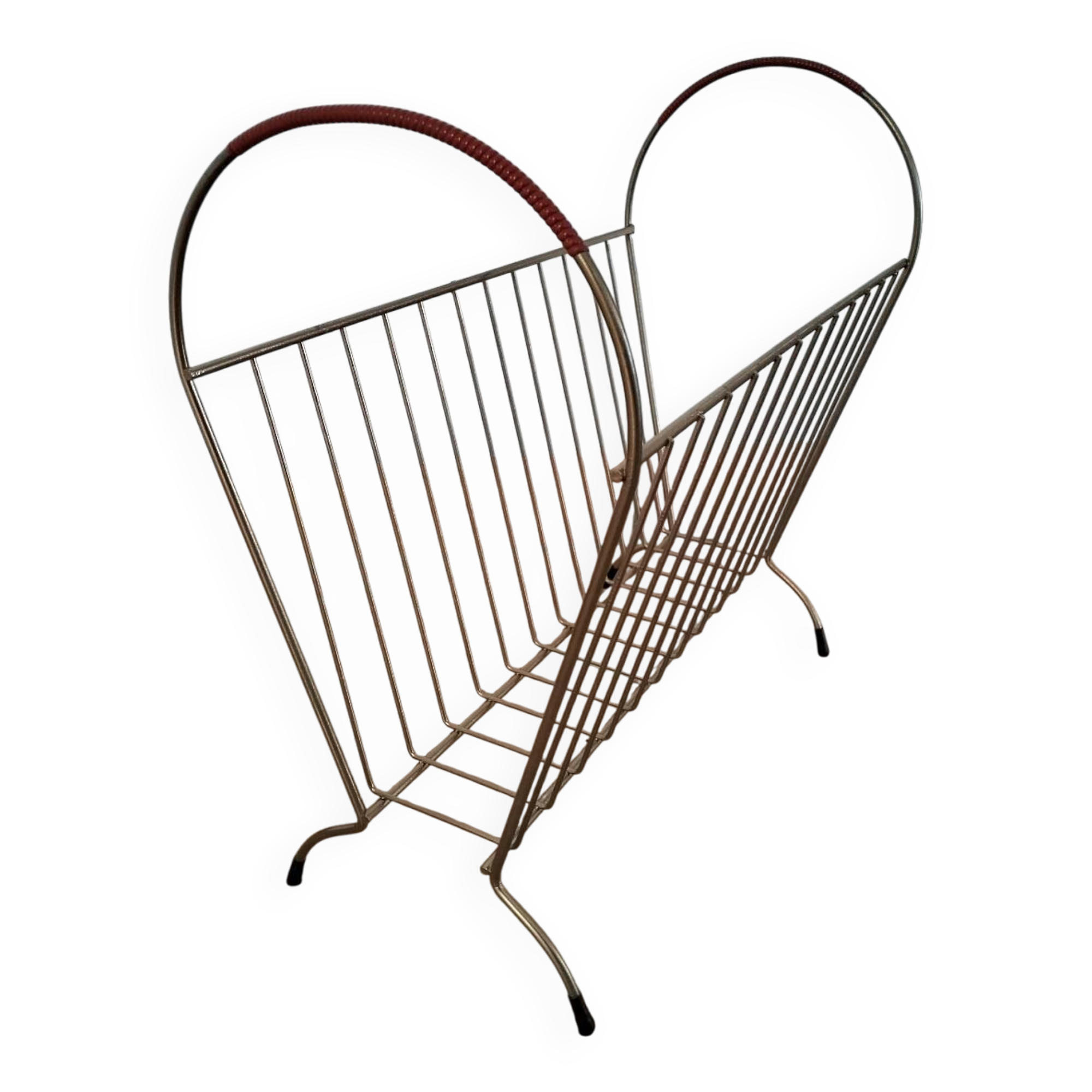 Golden magazine rack