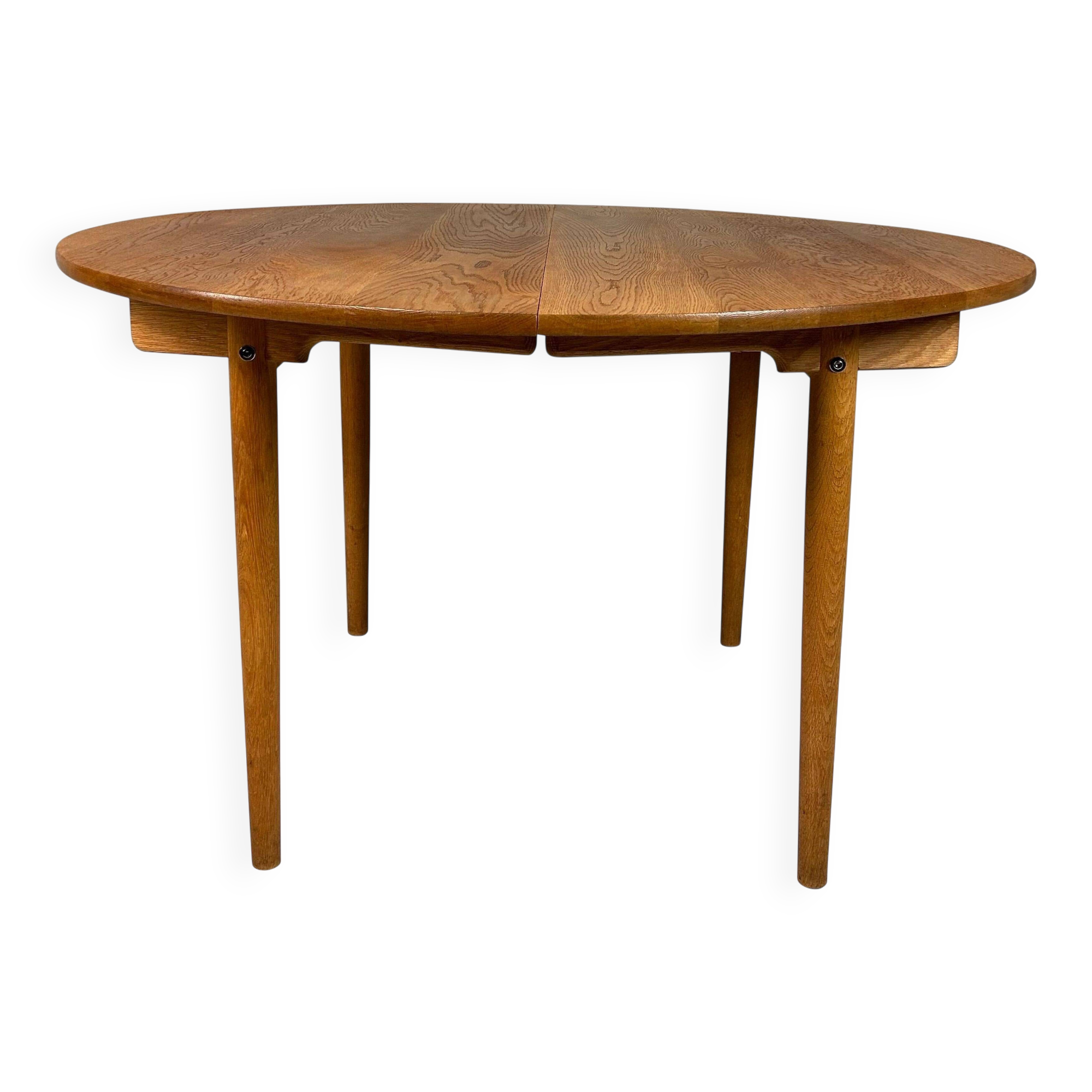 Hans J. Wegner round PP70 extendable dining table for Andreas Tuck, Denmark 1970