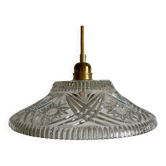 Vintage glass lampshade pendant light - tableware collection -