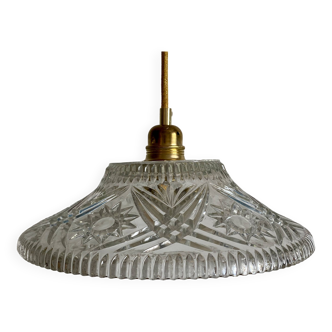 Vintage glass lampshade pendant light - tableware collection -