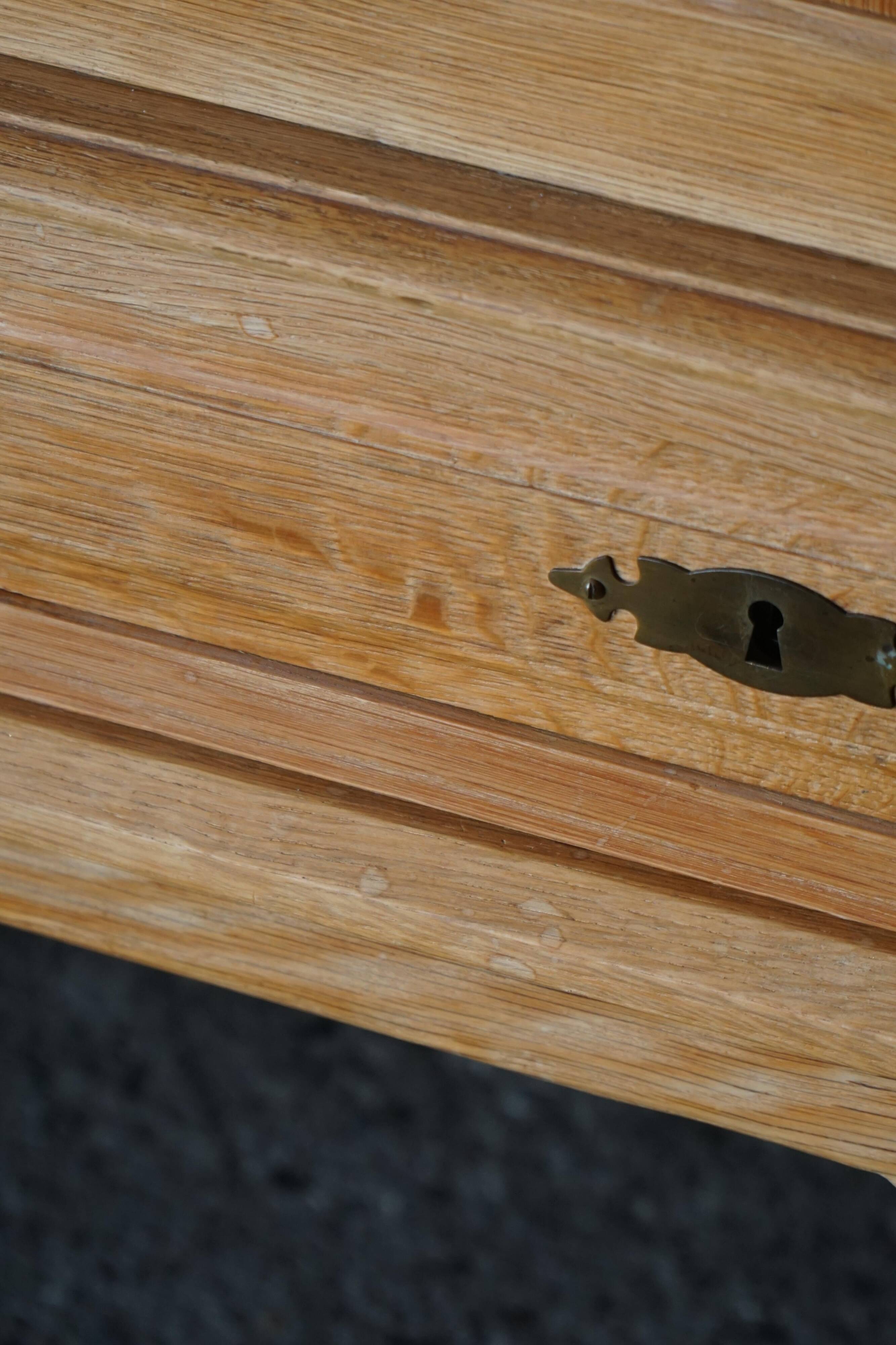 Henning Kjærnulf, mid-century Danish brutalist enfilade in oak, 1960s.