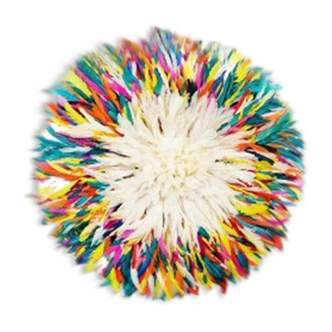 Juju hat white multicolored outline of 70 cm