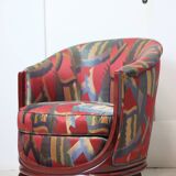 Fauteuil 1930 normandie en soie