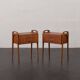 Paire de deux tables de chevet danoises attr. à Carl Aage Skov, Danemark, années 1960