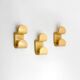 Set of Beige Coat Hooks by Ambrogio Rossari for Gedy, 1970s