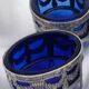 Pair of solid silver salt cellars - Silversmith Léon Lapar 1880
